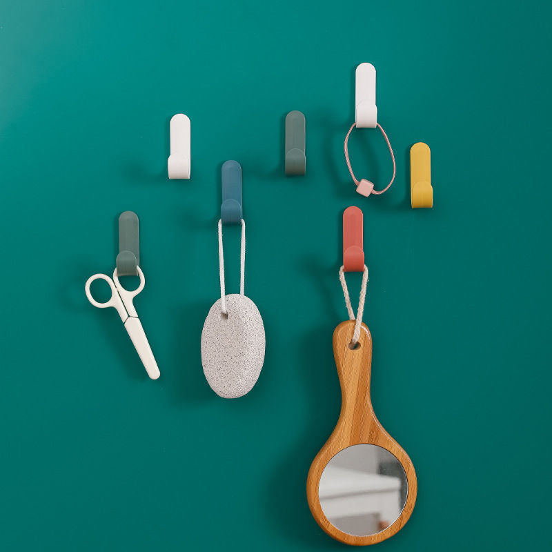 Self-Adhesive Plastic Towel Hook and Wall Organizer