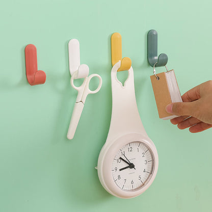 Self-Adhesive Plastic Towel Hook and Wall Organizer