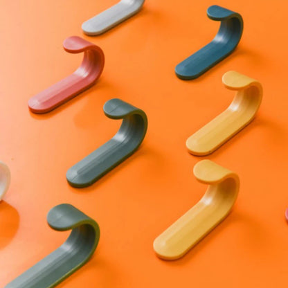 Self-Adhesive Plastic Towel Hook and Wall Organizer